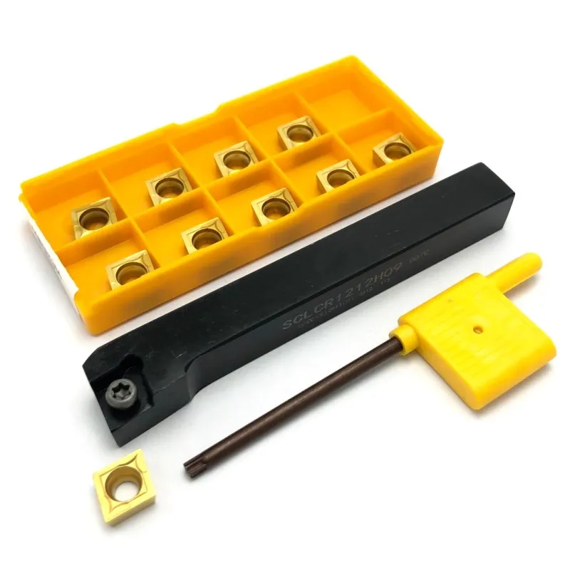 SCLCR1212H09 SCLCR1616H09 SCLCR2020K09 винтовой Тип 95 градусов держатель внешнего токарного инструмента + 10 шт CCMT09T304 режущая вставка