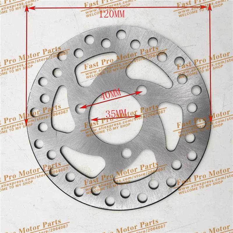 Gas Electric Scooter Brake Disc 140mm/120MM For 47cc 49cc 2 Stroke Pocket Bike Mini Dirt Bike ATV Quad Mini Motorcycle