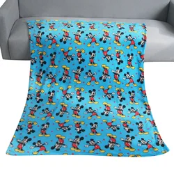 Disney-manta suave de Minnie Mickey Frozen para niños y niñas, cobertor de viaje de 100x130cm, regalo para cama, sofá