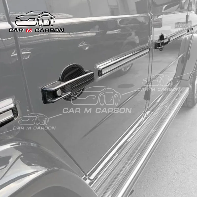 W464 door Handle carbon fiber for W464 G550 G550 G63 Door Handle Carbon Fiber Pattern Trim Covers 2019 Year