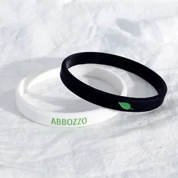 Trendy Sports Style Silicone Elastic Bracelet Outdoor Basketball Couple Energy Rubber Bracelets Letter Cuff Wristband Armband