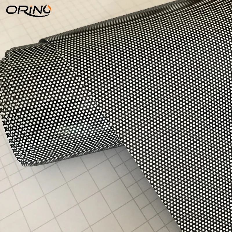 One-Way Perforated Vinyl Privacy Window Film Wrapping Self Adhesive Decal Glass Wrap Roll