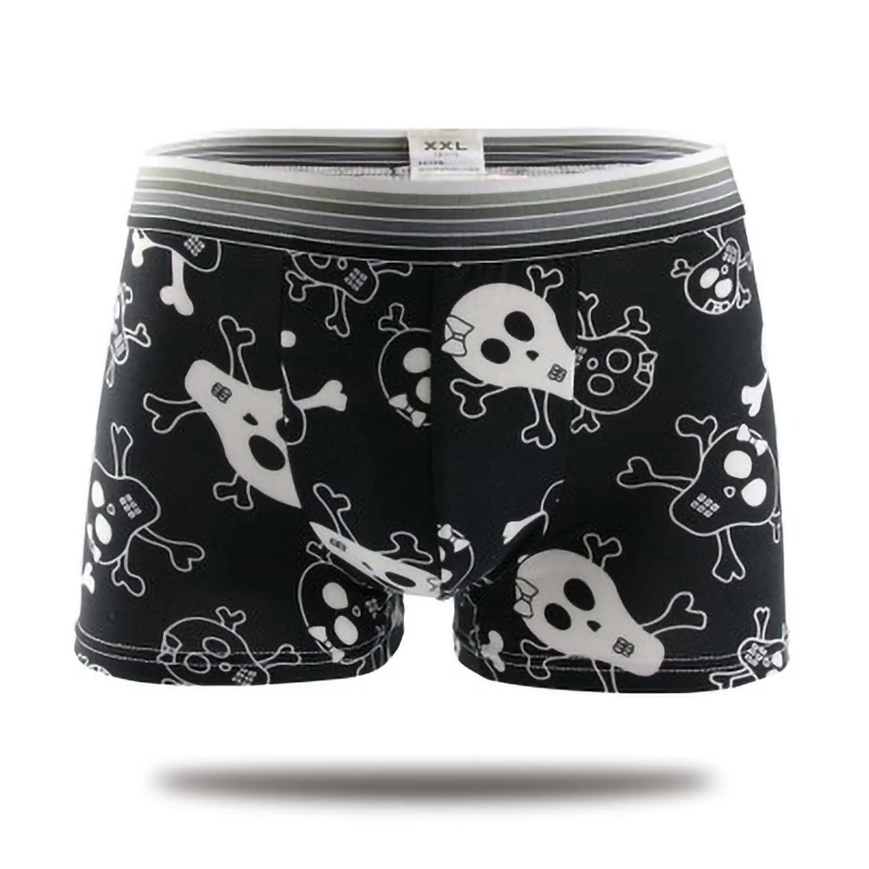 Men\'s Underwear Men Modal Boxers Fashion Printed Male Cartoon Print Breathable Comfortable Youth Comfortable Shorts Panties