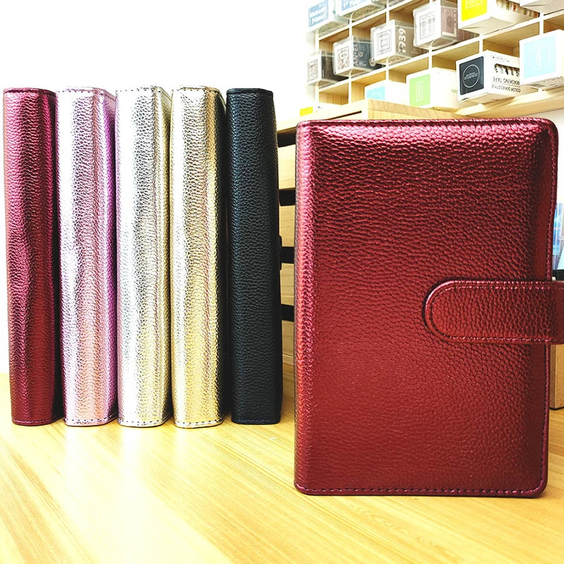 A5 A6PU Loose-leaf Book PU Binder Bookkeeping Book Photo Album Storage Supplies Notebook Cover Office Stationery Agenda Planner