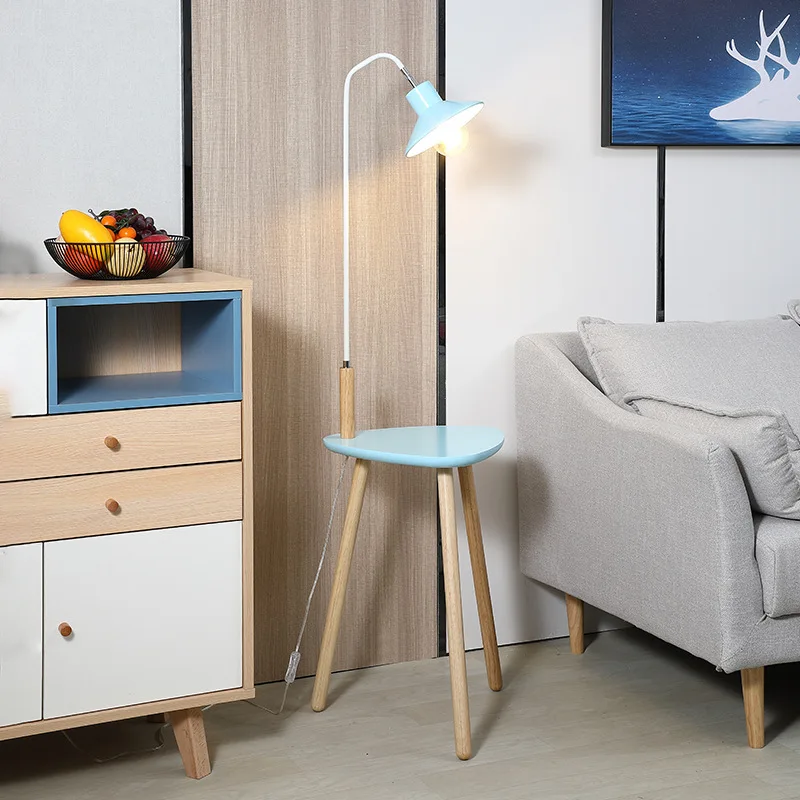 Imagem -04 - Nordic Creative Storage Tripod Floor Lamp Led Eye Protection Sala de Estar Jantar Quarto Hotel Convidado Home Fixtures