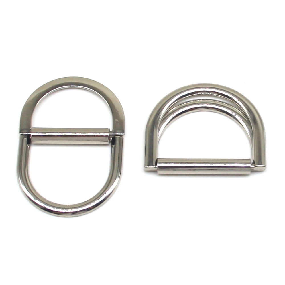 5pcs/lot half-rings Multi-Purpose Zinc Alloy Double D ring Handmade DIY Accessories for Luggage Belt Handbag Garment