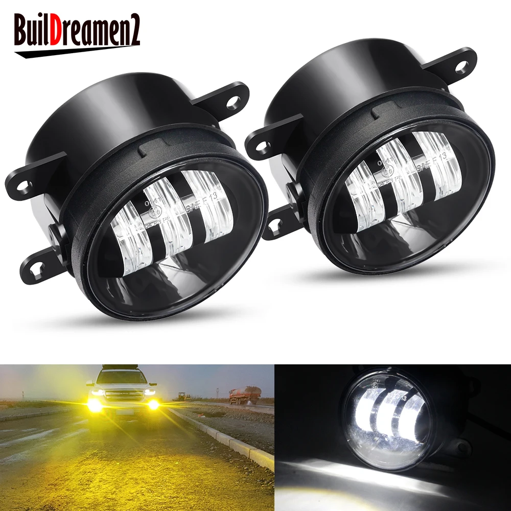 2 X Fog Light Assembly Car LED Lens Fog Daytime Lamp DRL 12V For Honda City CR-V CRV Accord Fit CR-Z CRZ Pilot Insight Crosstour