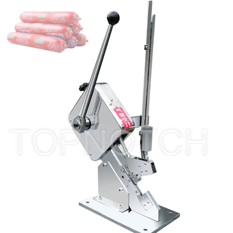 Manual Ham Sausage Knotting Sealing Machine Supermarket U-Shape Clips