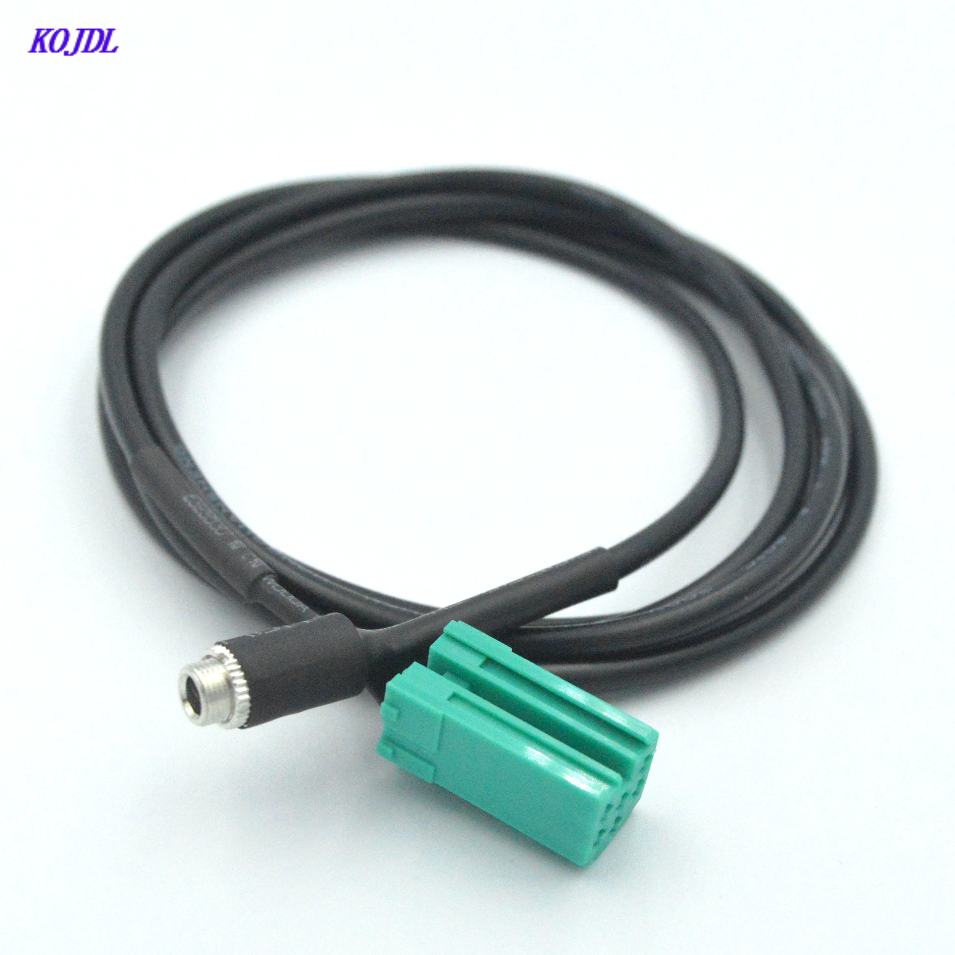 1Set Car Aux Cable ISO 6Pin Female Jack Audio Suit For Renault Espace Twingo Kangoo Radio Connector With Male To Male Cable Mp3