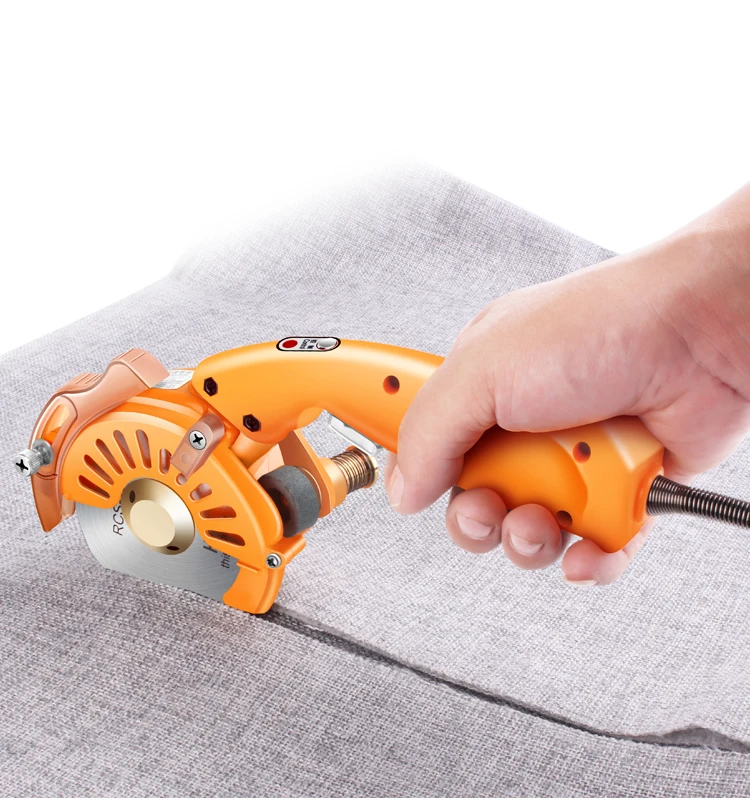 Industrial Electric Scissors Cutting Cloth Machine Silent Servo Direct Drive Electric Round Knife Cutting Machine