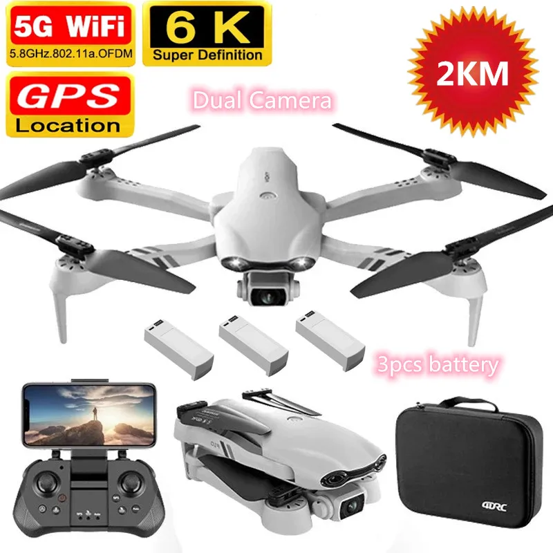 F10 F-10 5G GPS 6K HD Camera Remote Control Quadcopter RC Drone Spare Parts 3.7V 1600MAH Battery/Propeller/USB