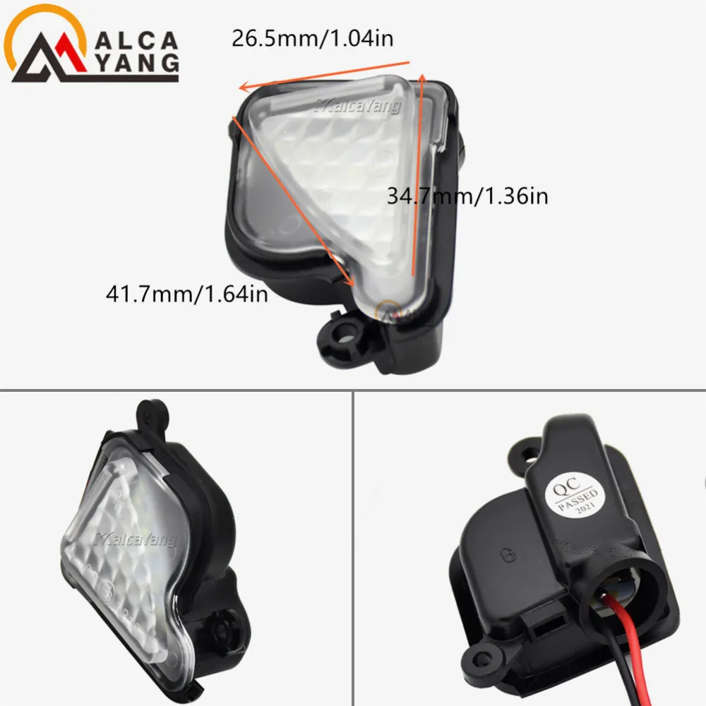 2 Stück 6000K Weiße LED-Seiten-Spiegelleuchten für Skoda Octavia 3 2 5E 1Z 2004-2020 Skoda Superb 3 2 B6 B8 2008-2021 – Detail 5