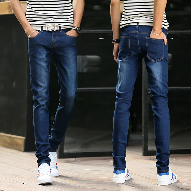 2025 new spring arrival jeans high quality casual slim elastic jeans men ,skinny jeans men ,men\'s pencil pants ,size 27-36
