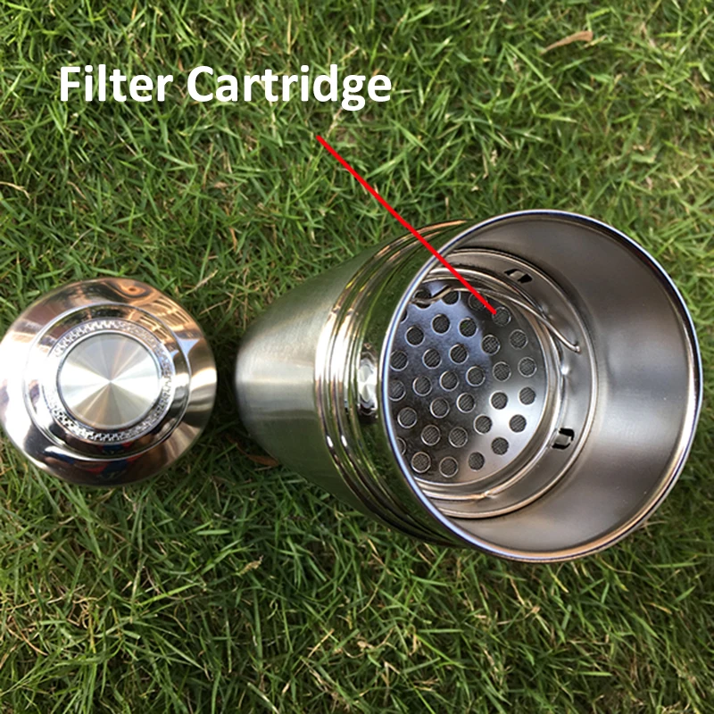 Cartuchos inoxidáveis do filtro da substituição, mineral portátil, ionizer alcalino, garrafa da energia, filtro de água, frasco Alka