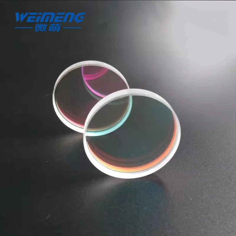 Weimeng  laser reflective lens 25*3mm 45 degree 355&650nmHR  reflector mirror JGS1 circular for cuting welding engraving machine