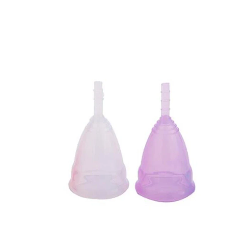 2 piece in a high grade product silicone menstrual cup flow cup pads leak proof