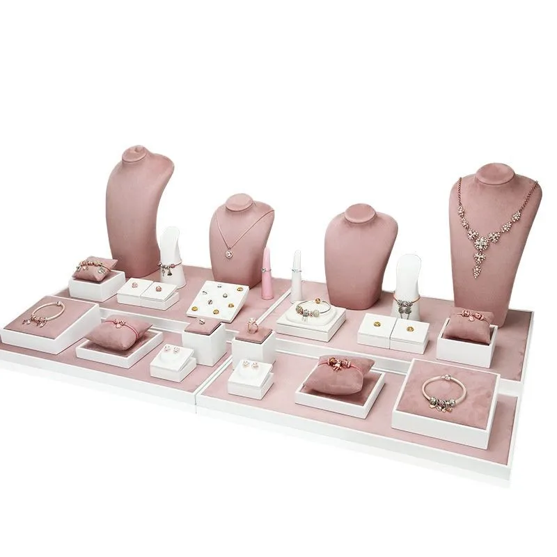 Jewelry Display Stand Set Shooting Stall Props Necklace Bracelet Display Table Paint Jewelry Display Table