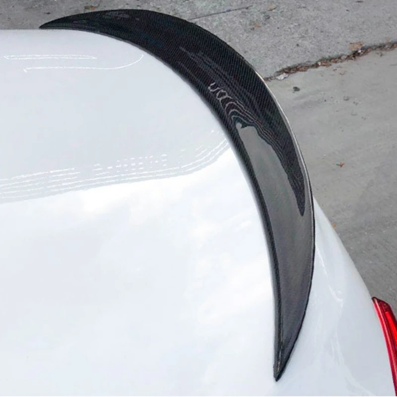 For Maserati Ghibli Carbon Fiber rear spoiler Rear trunk wing Gloss Black Novitec Style for Ghibli Carbon Rear Spoiler 2014 - UP