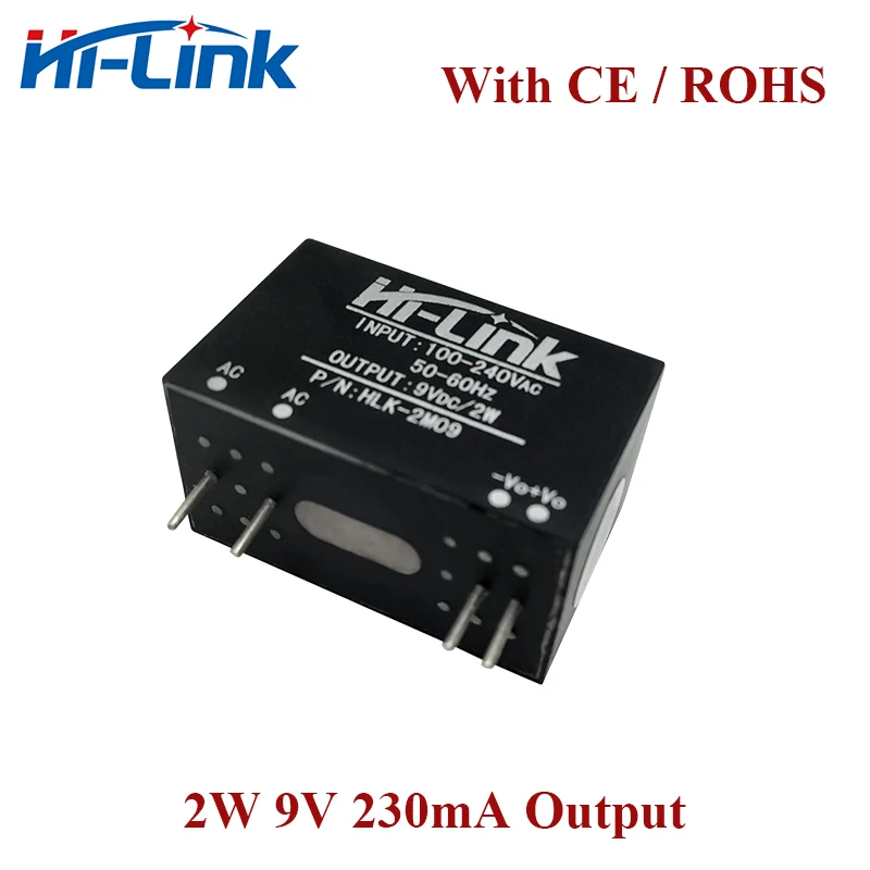 Módulo convertidor de CA a CC con CE ROHS, 2 piezas, envío gratis, Hi-Link, 2W, 85-264V a 3,3 V, 5V, 9V, 12V, 24V