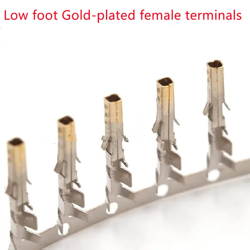 300PC/1ot 4.2MM Terminals Female Needle For 5557 Connector 4P 6P 8P 24P Male Shell / High Or Low Foot / Tinned Or Gold-Plated