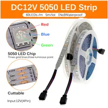 RGB LED Strip 4040 5050 DC12V 60 LEDs/m #5