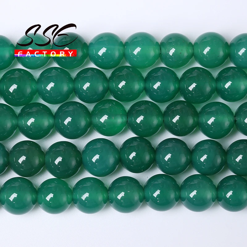 Natural stone Beads Green Agates Round Loose Beads 15\'\' 4/6/8/10/12 mm for Jewelry Making Necklace DIY Bracelets Accessories A21