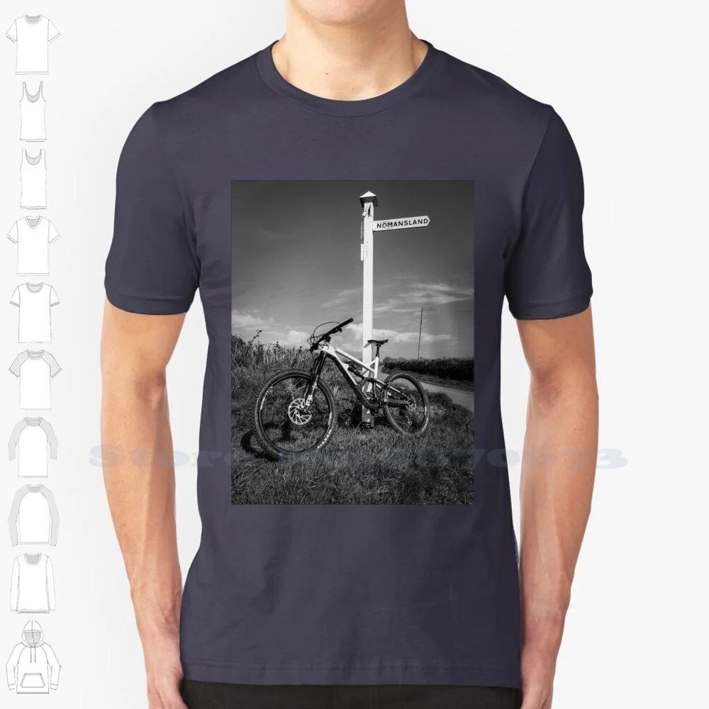 Nomansland 100% Cotton T-Shirt Nomansland Travel Devon Uk Bike Mtb Ride