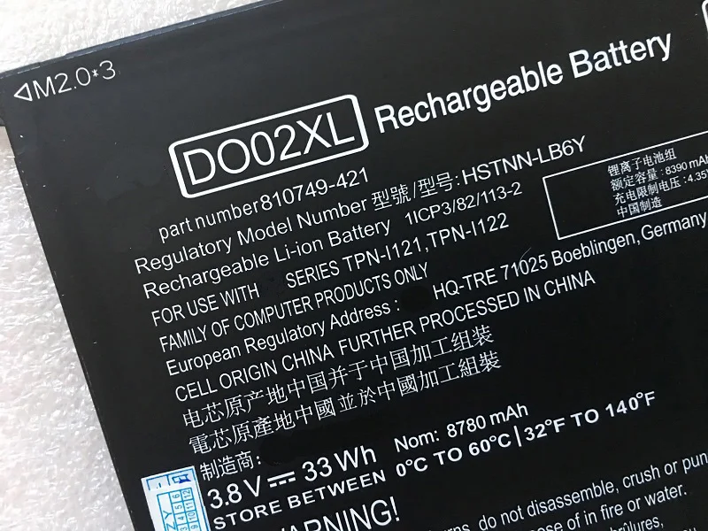 Imagem -04 - Supstone 10 Genuíno Do02xl Hstnn-lb6y Bateria para hp Pavilion x2 Tablet 10-n100 10-n121tu 10-n122tu Tpn-i121 Tpn-i122 810985005