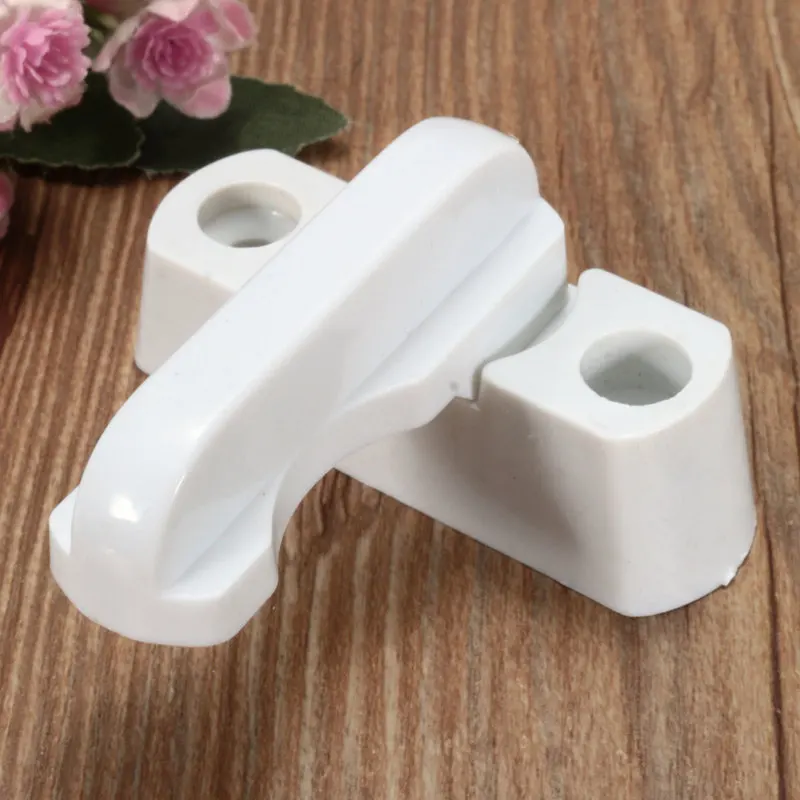 

50pcs/lot Plastic+Stainless Steel+Zinc Alloy UPVC Child Safe Security Window Door Sash Lock Safety Lever Handle Sweep Latch L29K