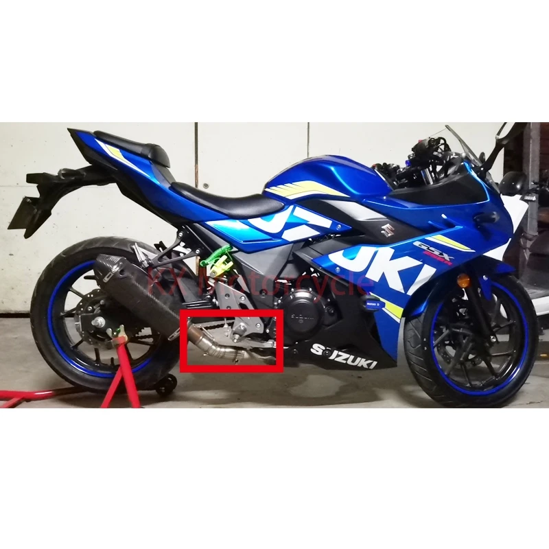 Dla SUZUKI GSX250R GSX 250R GSX250 Gsx 250 DL250 2000-2021 motocykl wydechowy środkowa rura łącząca tłumik rura ucieczka