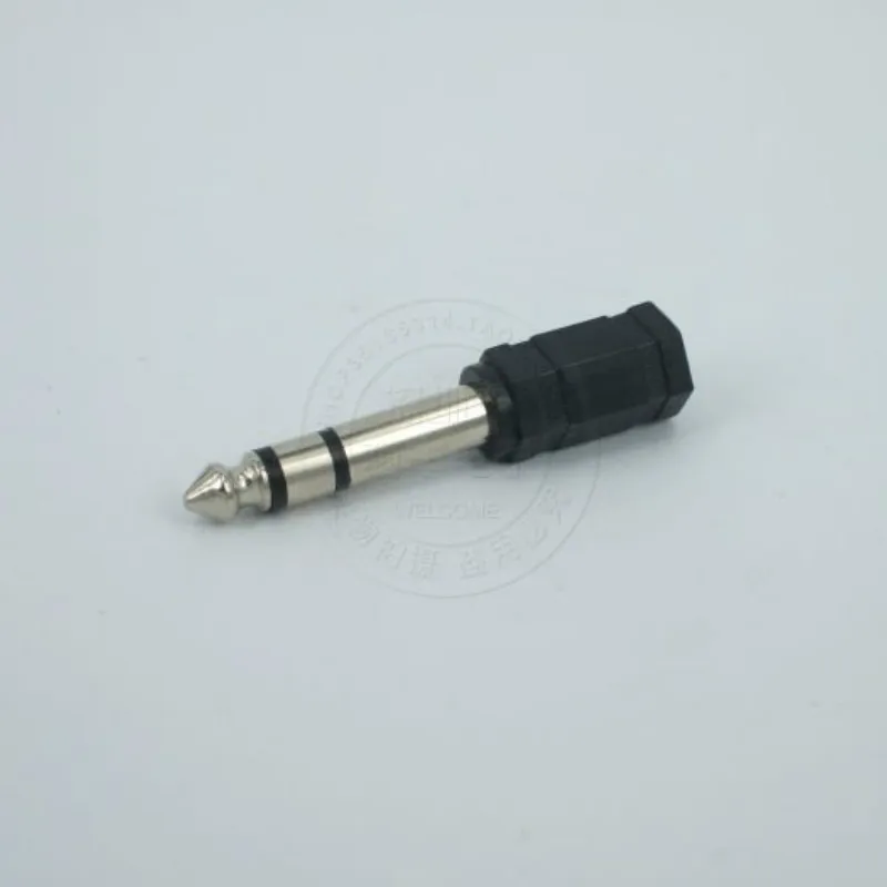 1 пара аудиоадаптеров для наушников от 6,3 до 3,5 мм, большой к маленькому разъему, 6,5-папа, 3,5-мама, аудиоадаптер для микрофона