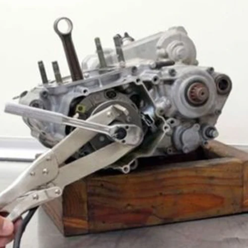 Imagen 2 del producto Herramientas universales para motocicleta, herramienta de sujeción de embrague, cesta de cubo de embrague, soporte de volante, llave, extracción de reparación