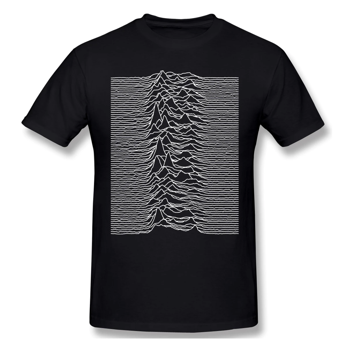 

Joy Division - Unknown Pleasures black T Shirt Lost homme T-Shirt Tees Pure Short Sleeve