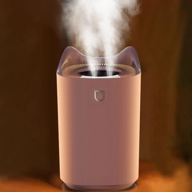 Umidificatore d'aria Diffusore di aromi ad ultrasuoni USB Simpatico purificatore d'aria Doppio spray Grande capacità per uso domestico 3000 ml ad alta capacità