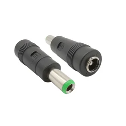 2/5Pcs 5.5 x 2.1 to 6.3 x 3.0 mm Male to Female DC Power Connector 6.3 * 3.0 to 5.5 * 2.1mm DC Adapter Conversion Head