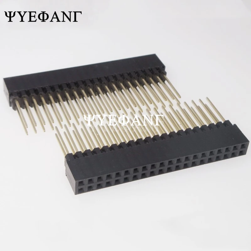 1 Piece 2.54mm 2x10P/16P/20P/25P/32P/40 Pin Female Stacking Header Connector Dual Row 2x20P PC104 For Raspberry Pi 2 Mode