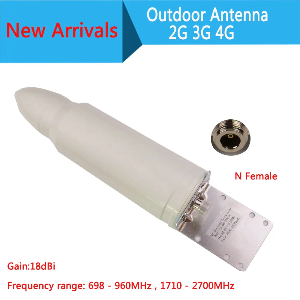 

ZQTMAX800 900 1800 2100 2600 2G 3G 4G outdoor antenna 18dBi N female for UMTS LTE Cellular Signal Amplifier CDMA GSM DCS booster