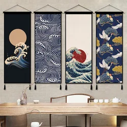 Japanese Style Living Room Background Wall Decoration Tapestry Bedroom Hanging Cloth Background Cloth Art Hanging Paintings