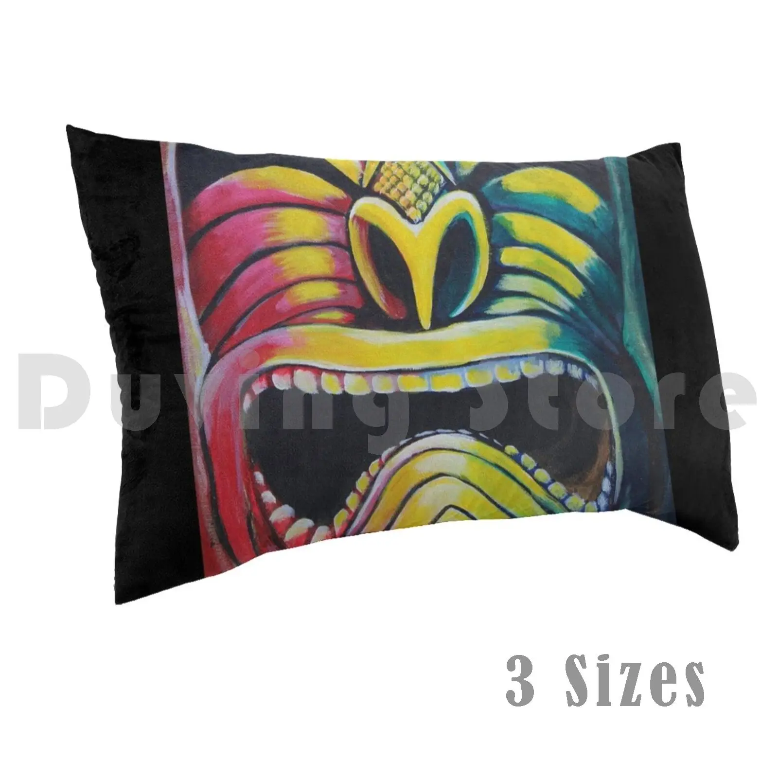 Irie TikiPillow case Hawaii Maui Tiki Island Life Dakinefineart Dakine Fine Earl Thompson