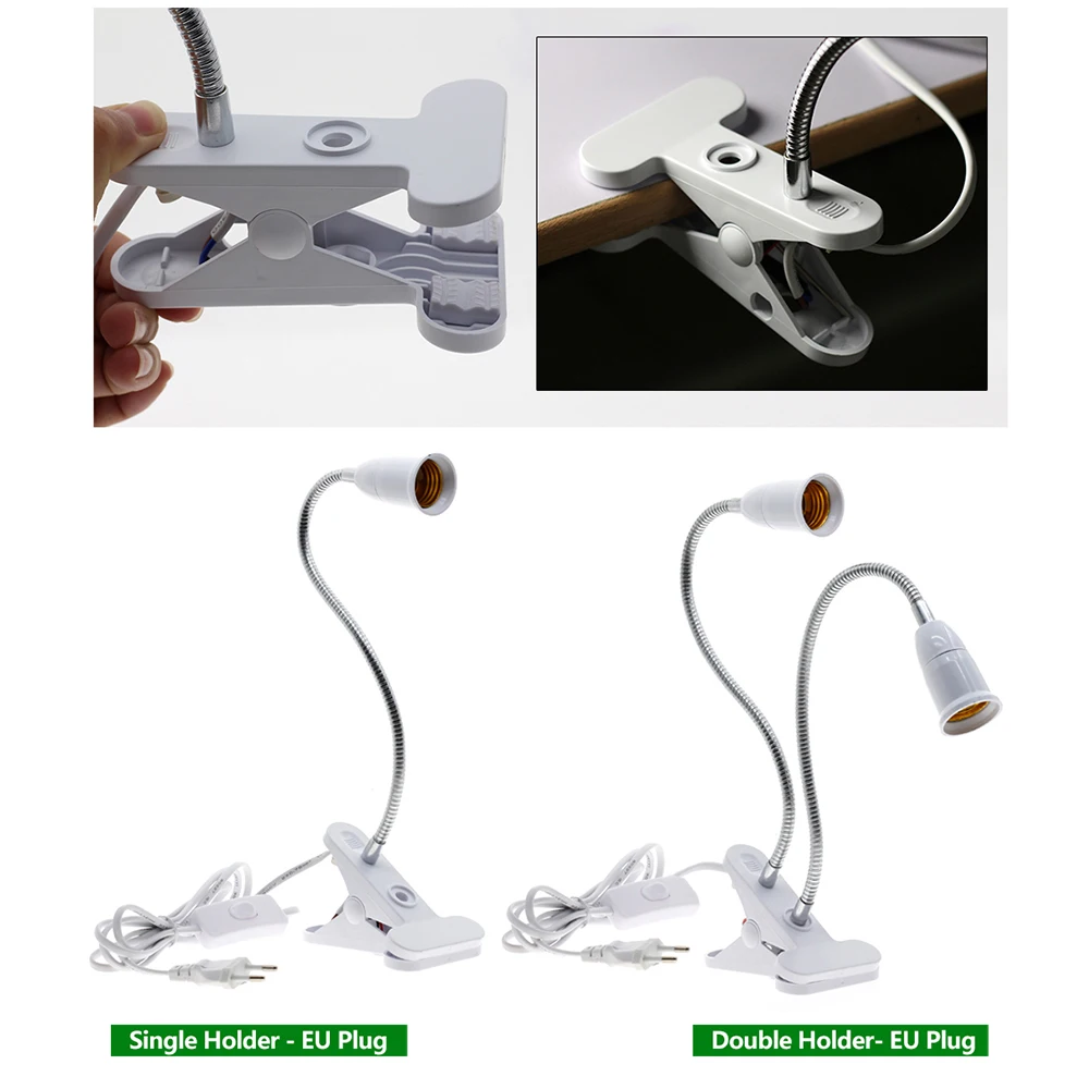 LED Grow Light Полный спектр с E27 Держатель лампы Clip-на Фито Лампы 72LEDs 200LEDs 290LEDs для комнатных растений Цветы роста