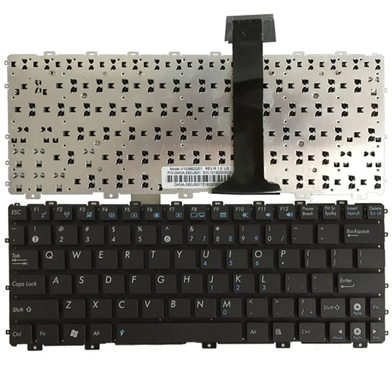 Nowość dla Asus Eee PC EPC 1015 1015B 1015PN 1015PW 1015T 1011px 1015BX 1015CX 1015PX 1025 1025C TF101 1025CE US klawiatura laptopa