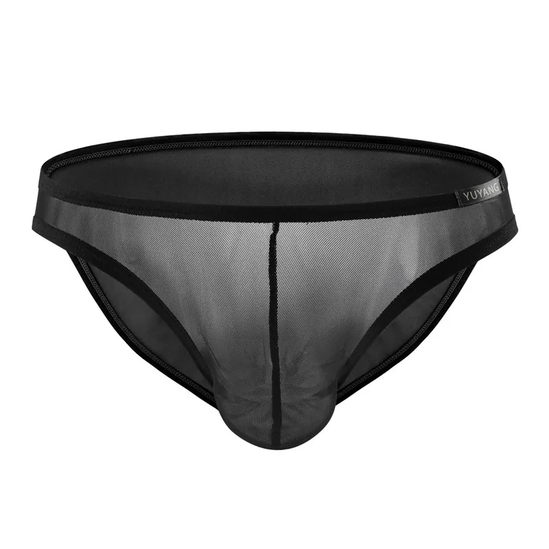 

Sexy Men Underwear Briefs Shorts Semi Transparent Mesh Panties Low Rise U Convex Pouch Underpants Cueca Calzoncillo Ropa Brief