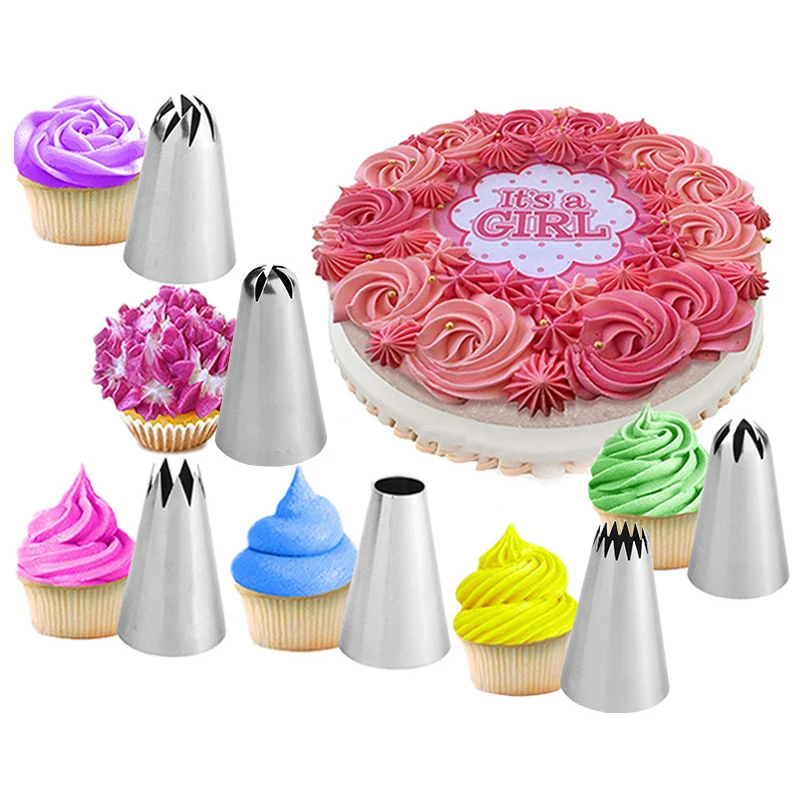 22 styles Russian Rose Pastry Nozzles Cake Decorating Tools Flower Icing Piping Nozzle Cream Cupcake Tips Baking Accessories