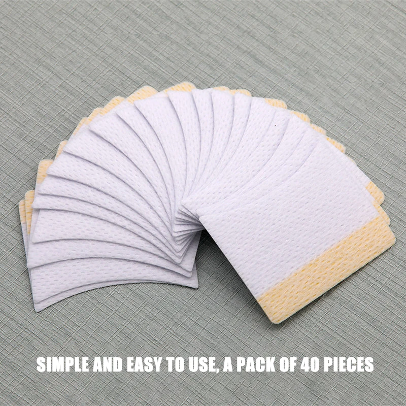 DeceMars 40pcs Cotton Disposable Under Eyelash Pad False Eyelashes Extension for Removing Grafting Eyelash Makeup Tools