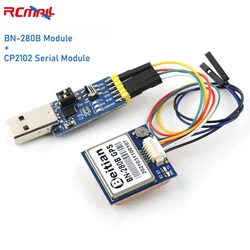 BEITIAN BN-280B RS-232 GPS GLONASS GNSS Module 4M FLASH 1PPS 9600bps NMEA-0183 with 6 in 1 CP2102 Serial Module USB to TTL