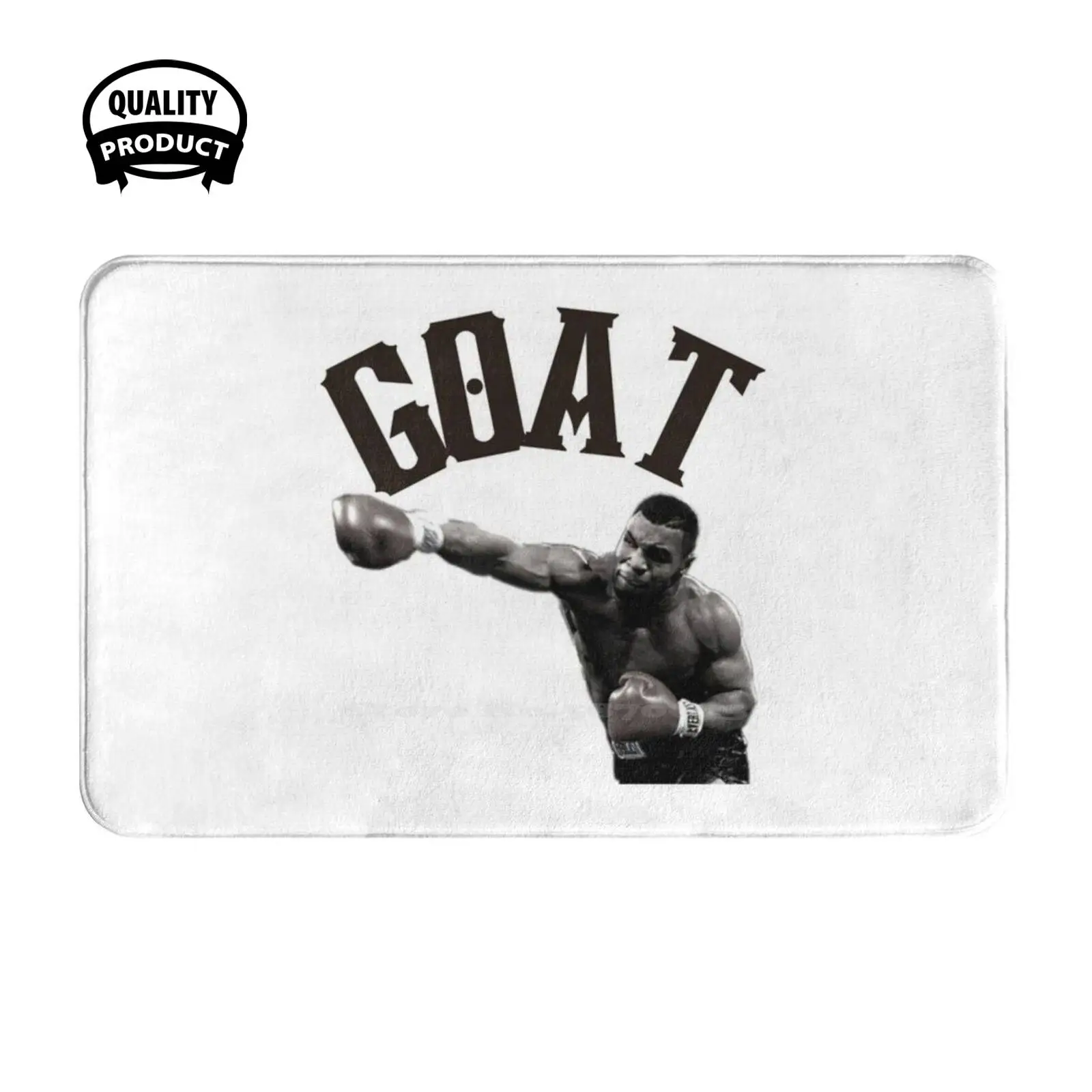 The Goat Iron Soft Cushion Home Carpet Door Mat Car Rug Goat Fighter Boxing Boxer Iron Greatest Mugshot Life Knockout Legend