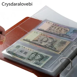 20pc 2/3/4/20/30/42Pockets PVC inside banknote page collection of paper money coin album loose-leaf Inners of paper money holder
