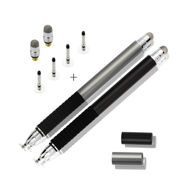 Stylet tactile 2 en 1 pour ipad, pour Iphone, tablette, pointe en maille, pointe de disque