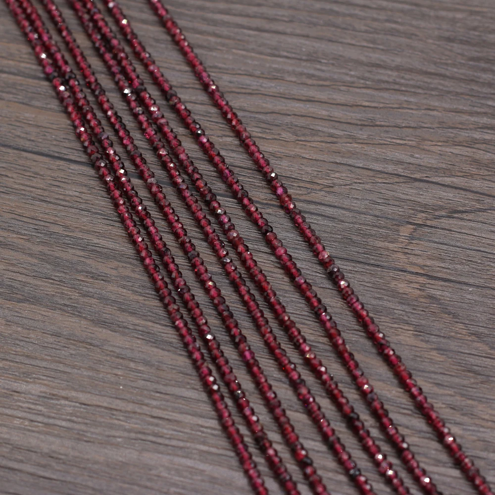 New Style Natural Stone Bead Section Garnet Small Beads For DIY Jewelry Making Necklace Bracelet Earrings Accessory