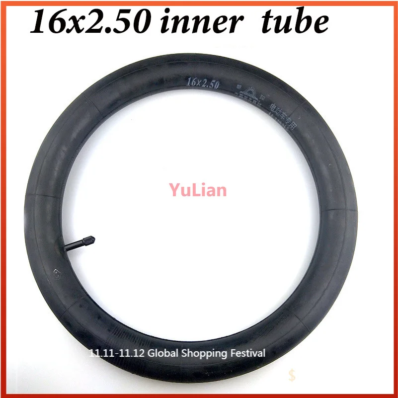 Hot Sale 16 Inch 16x2.50 Inner Tube 16*2.50 Inner Tyre Butyl Rubber for Electric Vehicle Accessories